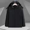 Roupa de trabalho para exterior à prova de vento e água, jaqueta de algodão com enchimento integrada para outono e inverno, roupa de montanhismo à prova de frio com logotipo personalizado