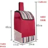 Bolsa de compras impermeable extra grande de tela Oxford para carritos de supermercado, carriolas y carritos de compras