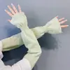Manga de protección solar de encaje con manga abullonada manga de linterna para mujer de seda de hielo manga de verano transpirable holgada de gasa protección solar manga de hielo