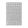 Belleza Completa Transfronterizo Nuevo Pegatina Ins Día de San Valentín Dulce Corazón Blanco Corazón con Forma de Uña Pegatina para Uñas
