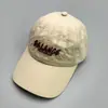 Nueva gorra de béisbol casual bordada de secado rápido con letras tridimensionales para hombre y mujer, versión coreana de sombrero con visera Joker pico de pato al por mayor