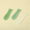 Suministro de fábrica raspador de jade artificial aventurina verde raspador con forma de corazón para cara y cuerpo raspador de vidrio DIY