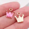 Misture 20 Gotas Óleo Coroa de Rosa Amor Borboleta Rosa Pingente Pulseira DIY Chaveiro Acessórios de Joia