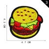 Etiqueta de Bordado Computarizado Yuanda Coca Cola Hot Dog Paleta Adhesivo de Tela Bordado Adhesivo de Tela Accesorios de Ropa Adhesivo Bordado Parche Adhesivo