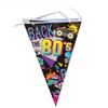 Decoração de Festa de Aniversário Anos 80 Suprimentos para Festa Disco Pratos de Papel Guardanapos de Papel Copos de Papel Toalha de Mesa Caixa de Doces Bandeirola