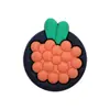 Diretamente do fabricante: Charms de sapato Croc gourmet feitos de material de borracha macia, fivelas de sapato removíveis para tamancos de sola grossa