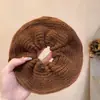 Lazo para el Pelo de Felpa Tejida Tipo Intestino Grande para Mujer Otoño e Invierno 2024 Nuevo Tamaño Grande Suave Elegante Goma Elástica para Cola de Caballo Lazo para el Pelo