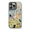 La Funda de Teléfono IMD con Bloques de Color Temática de Gatitos para Apple 17 Pro Max También es Adecuada para iPhone 14/13