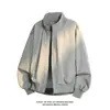 Chaqueta Casual Versátil de Moda Otoño 2026 Ropa Exterior de Gama Alta Chaqueta Nueva con Cuello Alto Top Holgado Chaqueta para Hombre