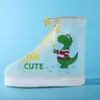 Cubrezapatos de Lluvia para Niños Niños y Niñas Impermeable Cubre Pies Antideslizante Resistente al Desgaste Bebé Estudiante Zapatos de Agua Botas de Lluvia Altas