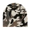 Gorro de punto jacquard camuflaje digital americano estilo callejero hip-hop transfronterizo para hombres y mujeres, gorro cálido tipo gorro sin pompón que protege los oídos, gorro para clima frío para hombres
