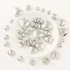 Colgante de Corazón Individual Colgante Plata Brillante DIY Metal Imitación Perlas Corazón de Melocotón con Pulsera de Perlas Colgante en Forma de Corazón Hilo de Perlas con Borla