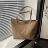 Bolsa de Grande Capacidade para Mulheres 2024 Nova Bolsa de Ombro de Couro Macio nas Axilas Bolsa Tote Vintage para Mulheres de Trabalho para Todos os Jogos