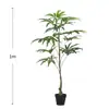 Árvore de Pavão Artificial Famosa na Internet, Planta Grande de Chão Estilo Vintage, Planta Artificial para Vitrines de Hotel e Shopping