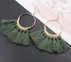 Pendientes de Borlas de Moda Calientes Nuevos Transfronterizos Joyería Europea y Americana Pendientes Exagerados Pendientes de Borlas Bohemios