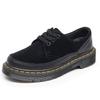 Sapatos Martin Baixos 1461 de 3 Furos Pequenos de Couro para Homens e Mulheres Estilo Britânico Casual Versátil Atravessando Fronteiras Tamanho Grande Couro Genuíno Brogue