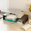 Suporte para impressora, copiadora de mesa ajustável em altura, caixa de suporte elevada para armazenamento e organização de documentos de escritório, papel A4