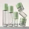 Nuevo en stock material de embalaje de botella de vidrio para cosméticos botella de loción con dispensador de 100 ml botella vacía de sérum de fondo grueso botella de crema de 50 g