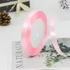Fita de Cetim de Poliéster 1cm 22m Laço DIY Fita para Embalagem de Caixa de Presente Fita Decorativa para Bolo de Confeitaria
