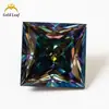 Venta al por mayor del fabricante Piedras sueltas de moissanita de colores, formas elegantes, corte princesa, 1-3 quilates, claridad VVS, pueden pasar el probador
