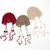 Gorro de Cachemira para Mujer 100% Cachemira Pura Nueva Moda Versátil Corte Simple Tejido Cálido con Cuerda