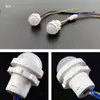 Interruptor con sensor de cuerpo humano 220V módulo de cabeza pequeña infrarroja, sonda oculta empotrada para luz de pasillo y detección de sonido