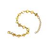 Pulsera de Pieza Cuadrada Acolchada de Moda con Fragancia Francesa Ins para Mujer Trendy de Acero de Titanio de Alta Gama Chapado en Oro Joyería de Mano al por Mayor