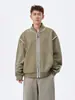 Nasa sobre Chaqueta de Béisbol Negra para Hombres y Mujeres Otoño 2025 Nueva Holgada Estilo Pequeño Aroma Top de Gama Alta