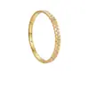 Pulsera de Acero de Titanio para Mujer Cierre con Incrustaciones de Piedras de Strass Doradas Pulsera de Lujo Ligero Acabado Espejo Artesanía Tacto de Alta Gama Joyería