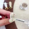Manicura silicona palo espejo mágico polvo Aurora palo frotar polvo con tapa práctica herramienta reutilizable Net Red Nuevo