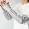 Mangas Protectoras Solares Holgadas para Hombre Conducción al Aire Libre Montar Tallas Grandes Mangas de Seda Helada para Hombre Mangas de Hielo Guantes de Verano para Hombre