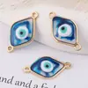 Ojo Turco de Aleación y Resina para Colgante de Collar DIY Material de Cuentas Alta Retención de Color Cuentas Asimétricas Hechas a Mano