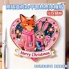 Decoración Magnética de Hielo de Dibujos Animados Acrílica Temática de Zootopia, Imán de Refrigerador Moderno y Lindo Regalo