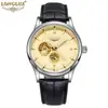 LONGLUX Longlex reloj impermeable para hombre de piel de alta gama automático mecánico popular fabricantes de relojes para hombre al por mayor