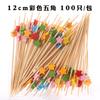 Palillos de Fruta Desechables, Palillos de Bambú, Palillos de Flores, Tenedores de Fruta, Palillos de Dientes Artísticos, Palillos de Cóctel, Palillos para Sándwiches, Insertos de Fruta