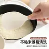 Colher de arroz antiaderente, pode ficar em pé, para uso doméstico, adequada para servir arroz de uma panela de arroz, grande pegador de arroz de silicone, colher de servir arroz
