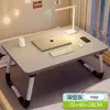 Cama Plegable Mesa Pequeña Mesa para Computadora Dormitorio de Estudiantes Litera Superior Mesa de Estudio Hogar Dormitorio Ventana de Bahía Escritorio Perezoso