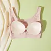 Li Zhiyuan 137 Sujetador Grande Elástico Ropa de Dormir Espalda Hermosa en Forma de U Camiseta sin Mangas de Modal para Mujeres de Tallas Grandes Sujetador Deportivo