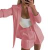 2022 deseo chaqueta y pantalones cortos transfronterizos europeos y americanos, traje sexy, temperamento, moda femenina, cárdigan informal con solapa