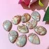 Cristal de pedra natural 24*17mm pingente gota não poroso gota gema colar acessórios para joias diy atacado