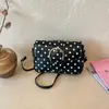 Nova bolsa de textura retrô versátil casual bolsa de ombro único feminina estilo coreano popular temperamento bolsa transversal moderna