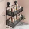 Estante de ventosa para baño, instalación sin taladro, para usar en baños y inodoros, una solución de almacenamiento versátil para varios artículos, estante de pared para encimeras de tocador