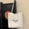 Bolsa de Lona con Lunares para Mujer, Gran Capacidad, Hombro Único, Para el Trabajo/Estudio, Estilo Coreano, Versátil, Nuevo Modelo 2026, Sencilla y a la Moda para Estudiantes