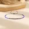 Pulsera Bohemia de Cuentas de Arroz Coloridas para Mujer, Cuerda de Mano Ajustable con Piedra Facetada de Nicho Estilo Ins, Tendencia de Joyería Transfronteriza