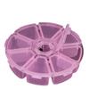 Caja de plástico redonda creativa con 8 cuentas, caja de almacenamiento de escritorio, caja redonda de plástico para bricolaje, caja de joyería de diamantes para teléfono móvil