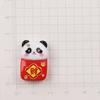 Lindo panda de Año Nuevo de dibujos animados pegamento crema resina accesorios diy joyería material para horquilla colgante hecho a mano accesorios