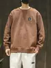 Otoño 2026 Nuevo Sudadera de Alto Nivel Estilo Americano para Hombre Otoño/Invierno Holgada Estilo Callejero Fresca Camiseta de Manga Larga de Alto Nivel para Hombre Top
