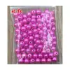 Abalorio DIY para manualidades, imitación perla, color protección ambiental, accesorios de cuentas, material hecho a mano, 8 mm, pulido al agua, 100