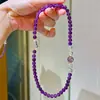 Diseño de Plata 925 Amatista Natural Cristal Blanco Diseño de Múltiples Círculos Pulsera de Múltiples Círculos Pulsera