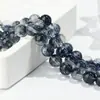 Jiiruiya Cristal Negro Fantasma Cristal Explotado Cuentas Sueltas Semiacabadas Redondas Fabricante de Joyería DIY con Cuentas Productos Terminados Mayorista